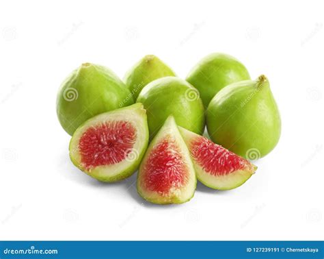 Whole And Cut Green Figs Stock Image Image Of Exotic 127239191