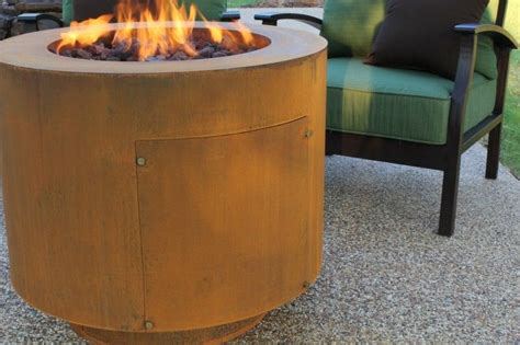 Maybe you would like to learn more about one of these? 30" Round Cor-Ten Steel Fire Pit with Hidden LP Tank ...