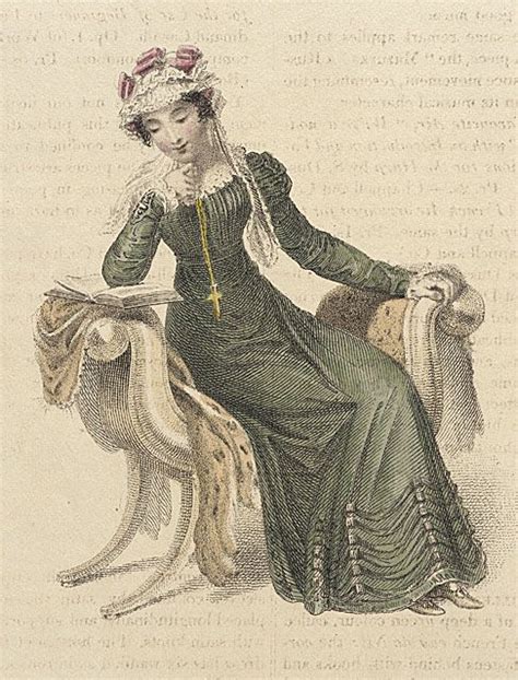 Ackermans Repository Morning Dress January 1824 Yay Green Dress