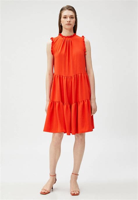 Платье Koton цвет красный Rtlacr105401 — купить в интернет магазине