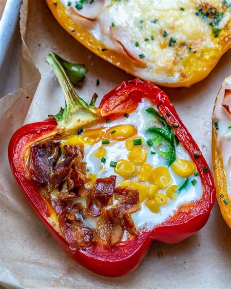Egg Stuffed Breakfast Peppers 3 Ways For Epic Clean Eating Anytime