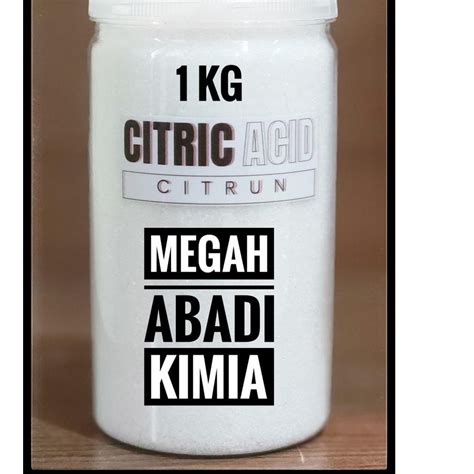 Jual Citric Acid Monohydrate Asam Sitrat Asam Sitrun Kg