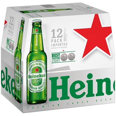 Heineken Light Lager Beer 12 Fl Oz Instacart