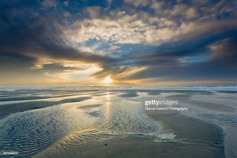 North Sea Beach Dutch Coast High Res Stock Photo Getty Images