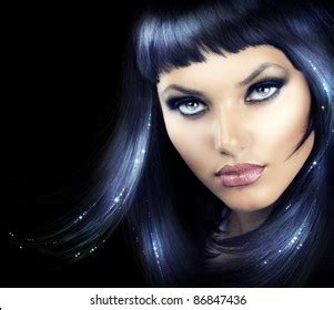Beauty Brunette Girl Magic Hair Stock Photo Shutterstock