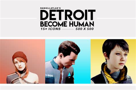 Detroit Become Human Icons By Daniellatlas By Illiacanele On Deviantart