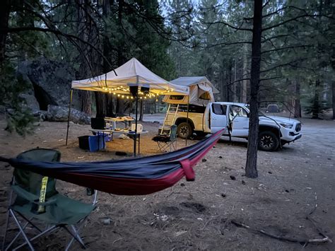 First Camping Trip With The New Rooftop Tent And Tacoma At Cherry Lake Ca Was A Success Going