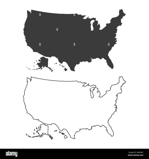 mapa de estados unidos con estados unidos ilustración vectorial imagen vector de stock alamy