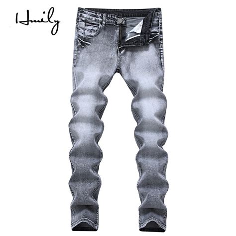 Hmily Italian Style Fashion Mens Jeans High Quality Slim Fit Classical