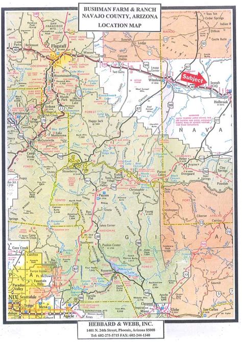Maps Of Bushman Farm And Ranch Navajo County Arizona
