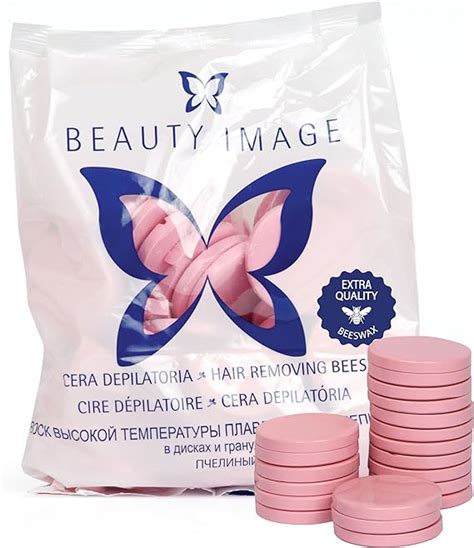 Beauty Image Cera Depilatoria Caliente 1 Kilo Color Rosa Amazones Belleza