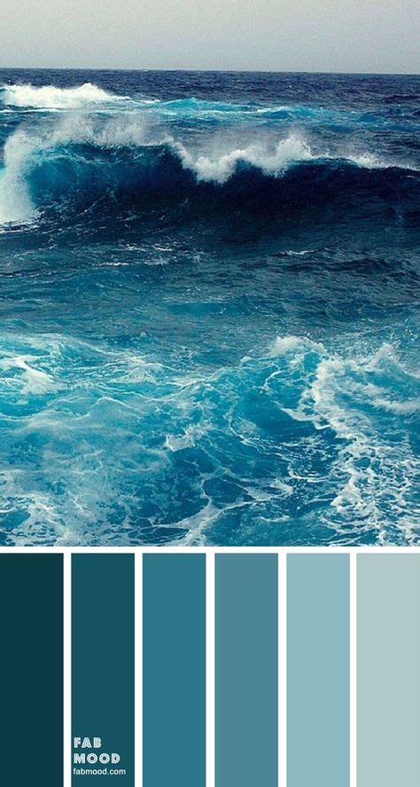 Shades Of Green Sea Color Palette In 2020 With Images Sea Colour
