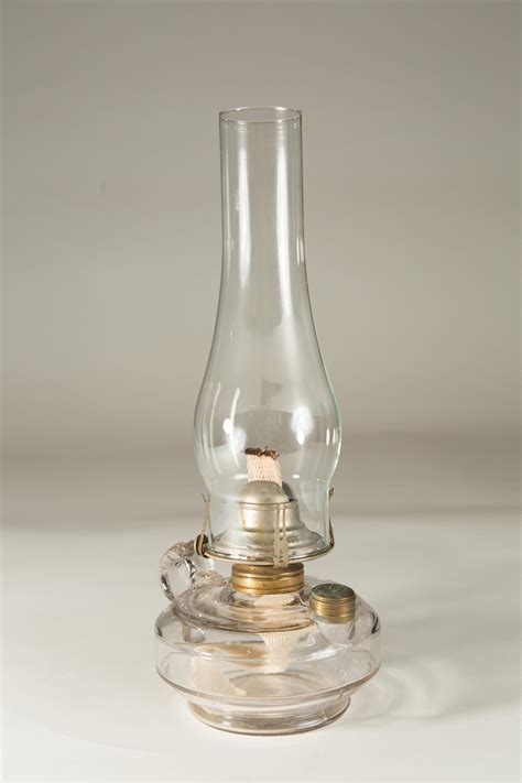 Chimney Oil Lamp Vintage Glass Lantern With Wick Retro Lighting