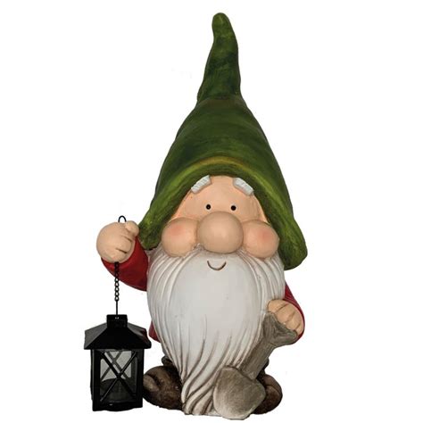 Decorative Garden Gnome With Lantern 4650 Cm Height Patrick Morin