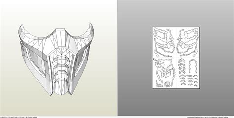 Face mask pattern to download you will not receive a face mask, this is a pattern to sew at home only! Mask Papercraft Papercraft Pdo File Template for Mortal ...