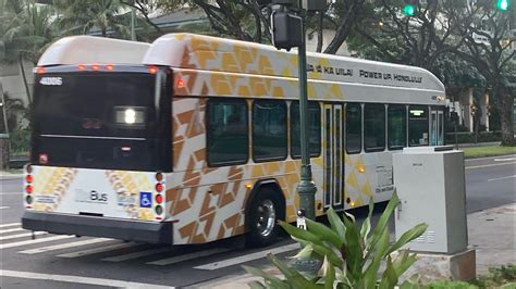 Honolulu Thebus Route Ala Moana Center Makiki Bus Waikiki Youtube