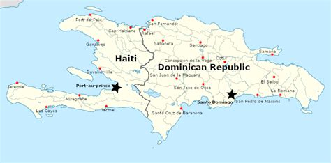 haiti and dominican republic map the world map