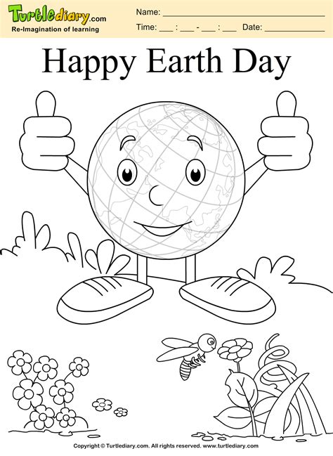 Click on the link of your choice (below) to print the template. Earth Coloring Page Coloring sheet | Earth coloring pages ...