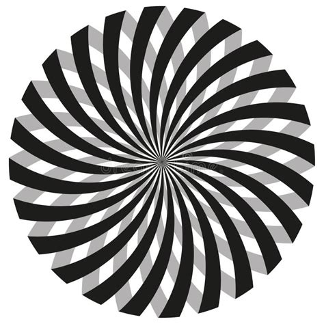 Modelos Espirales En Blanco Y Negro Stock De Ilustración Ilustración
