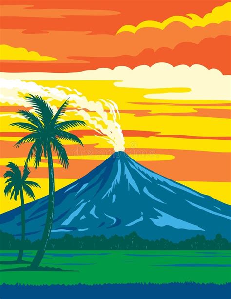 Mayon Volcano Black And White Clipart