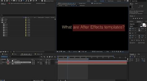 What are "After Effects templates"