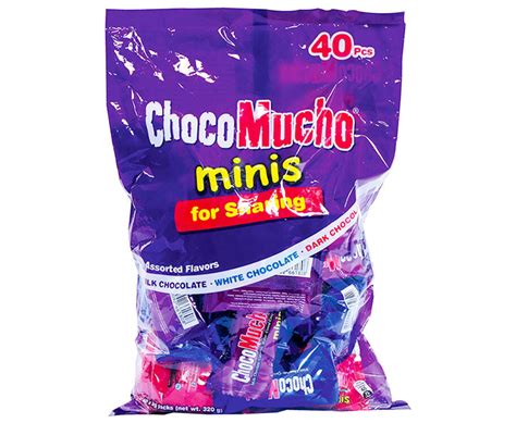 Choco Mucho Minis For Sharing 40 Packs X 8g