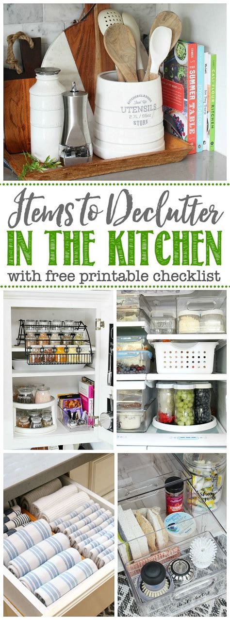 20 Things To Declutter From The Kitchen Declutter Kitchen Kitchen