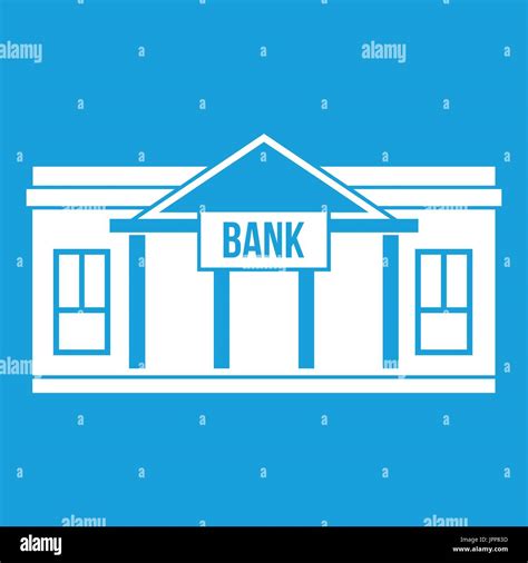Bank Building Icon White Stock Vector Image And Art Alamy