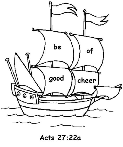Online coloring pages for kids and parents. Acts 27:22 Coloring Page | SHIPWRECKED PAUL ...