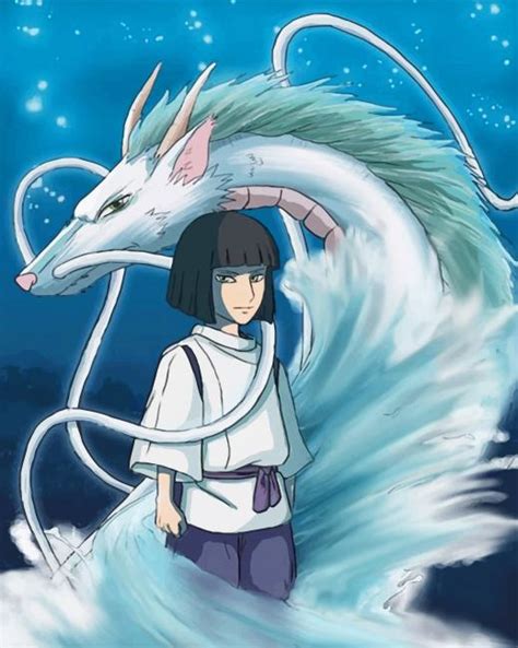 Haku Spirited Away Animations Paint By Numbers Num Paint Kit