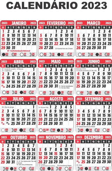 Calendario 2023 Arquivo Corel Draw Produtos Elo7