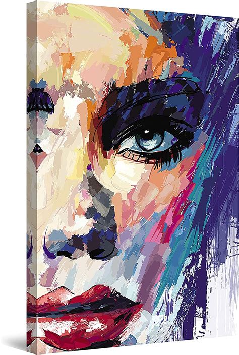 Startonight Canvas Wall Art Decor Abstract Face Of A Woman