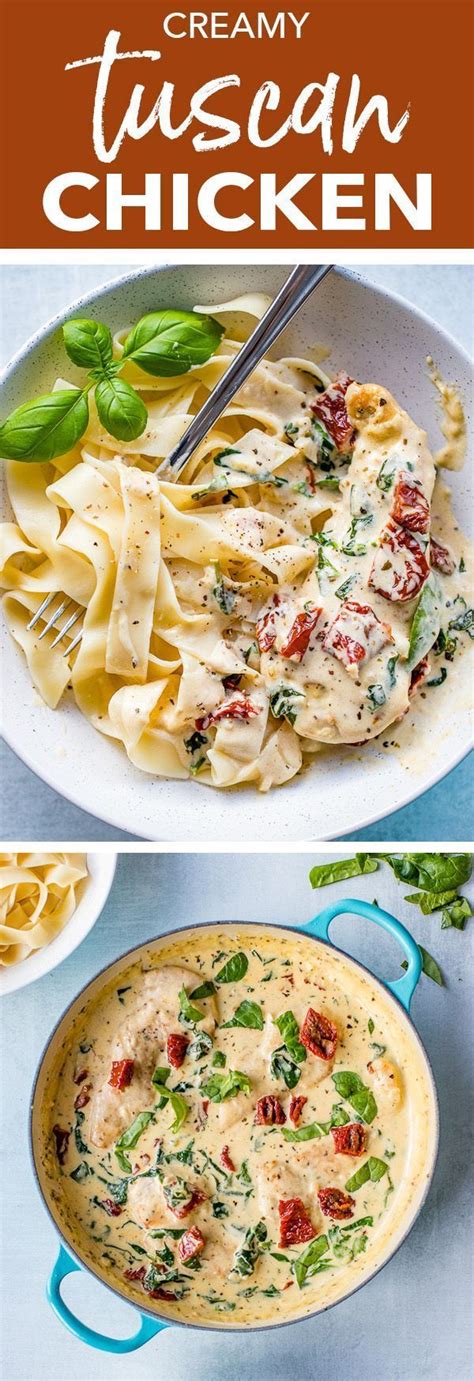 Once heated, add the chicken and cook for 3 minutes on each side or until browned and cooked though. Creamy Tuscan Chicken | Recipe | Food recipes, Dinner ...