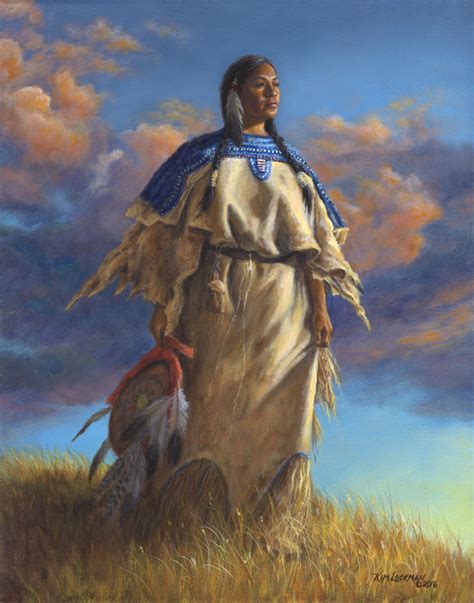 Lakotawoman Acrylic On Canvas In 1 All Western