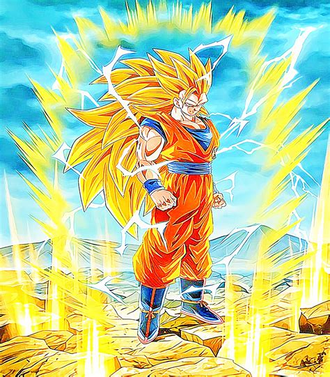 Ssj3 Goku Aura Lightning By Darkuchiha7 On Deviantart