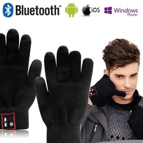 Bluetooth Talking Gloves Touchscreen Handschoen Met Headset Zwart Pride Bt Speaker