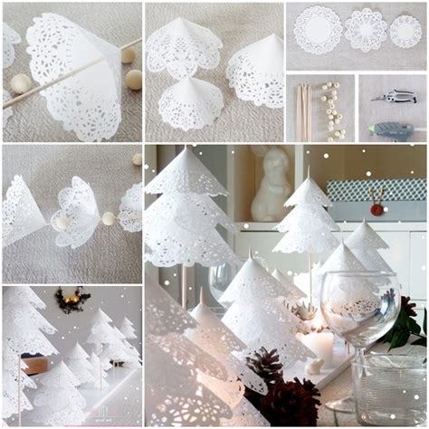 Diy Paper Doily Christmas Tree Diy Christmas Tree Paper Doilies