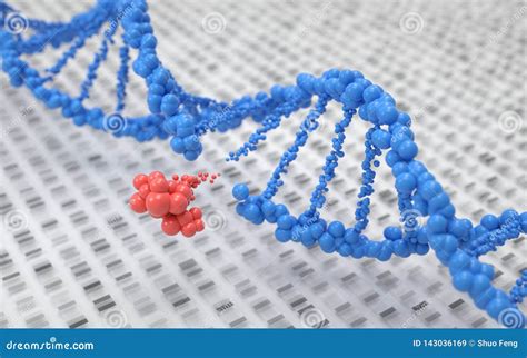 Genetic Engineering And Gene Manipulation Concept 3d Rendering