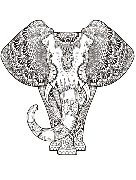 He is nice and cute. Elephant Coloring Pages for Adults - Best Coloring Pages ...