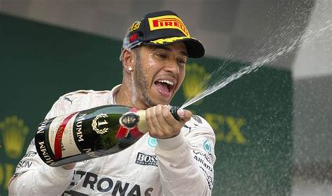 Formula One Lewis Hamilton ‘sexist Champagne Spray On F1 Podium Girl Uk News Uk