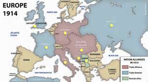 Click on a yellow circle beneath a country name on the map to read about many of the tangled military alliances and recent historical events that. Map Of Europe 1914 Alliances | secretmuseum