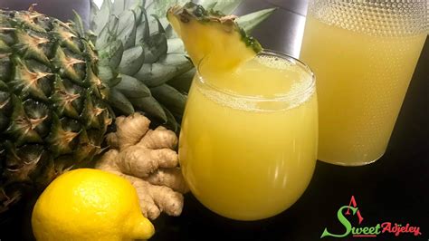 Lets Make My Healthy Ginger Pineapple Drink Ginger Pineapple Juice