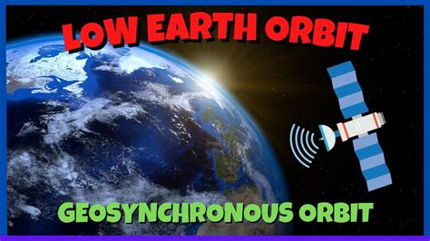 Geosynchronous And Low Earth Orbit Youtube