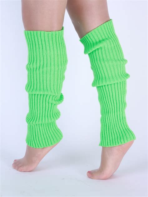 neon green leg warmer