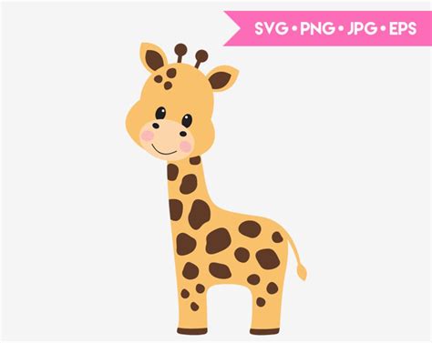 Süße Baby Giraffe Svg Geschnitten Datei Für Cricut Und Etsyde