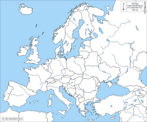 Mapa Politico Europa En Blanco 🥇 Mapa De España ⊛ Político Físico