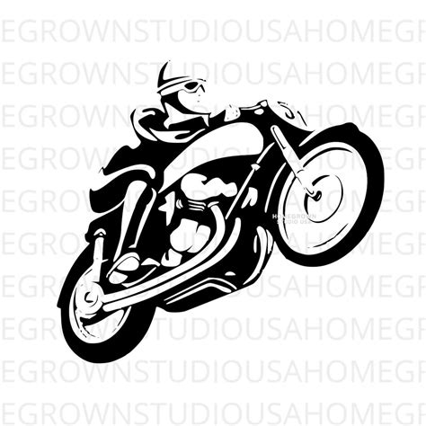 Motorcycle Svg Motorcycle Man Svg Racing Sports Clipart Commercial