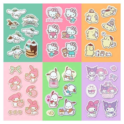 Sanrio Characters Pocket Sticker Sheet Hello Discount Store