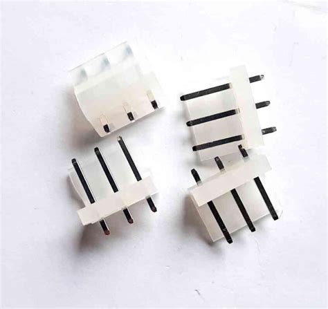 3 Pin Connector Jst Cpu Male 5mm Straight 10pcs