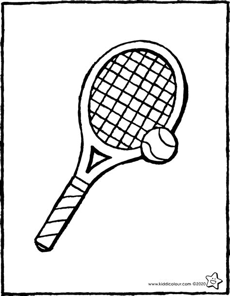 Dibujos De Raquetas Tenis Para Colorear Vsun